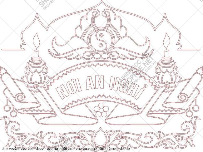 file vector cnc can decor noi an nghi cua cac cu nghe thuat tranh